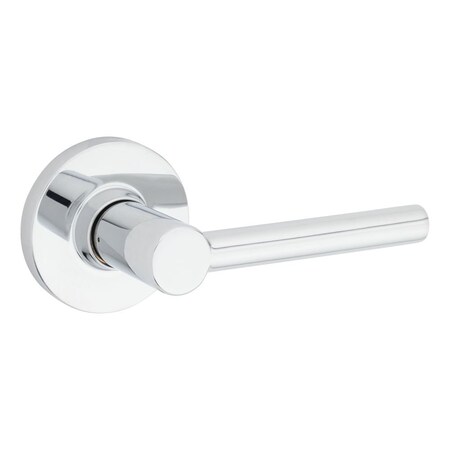 Safelock Reminy Lever Round Rose Passage Lock with RCAL Latch and RCS Strike Bright Chrome Finish SL1000RELRDT-26